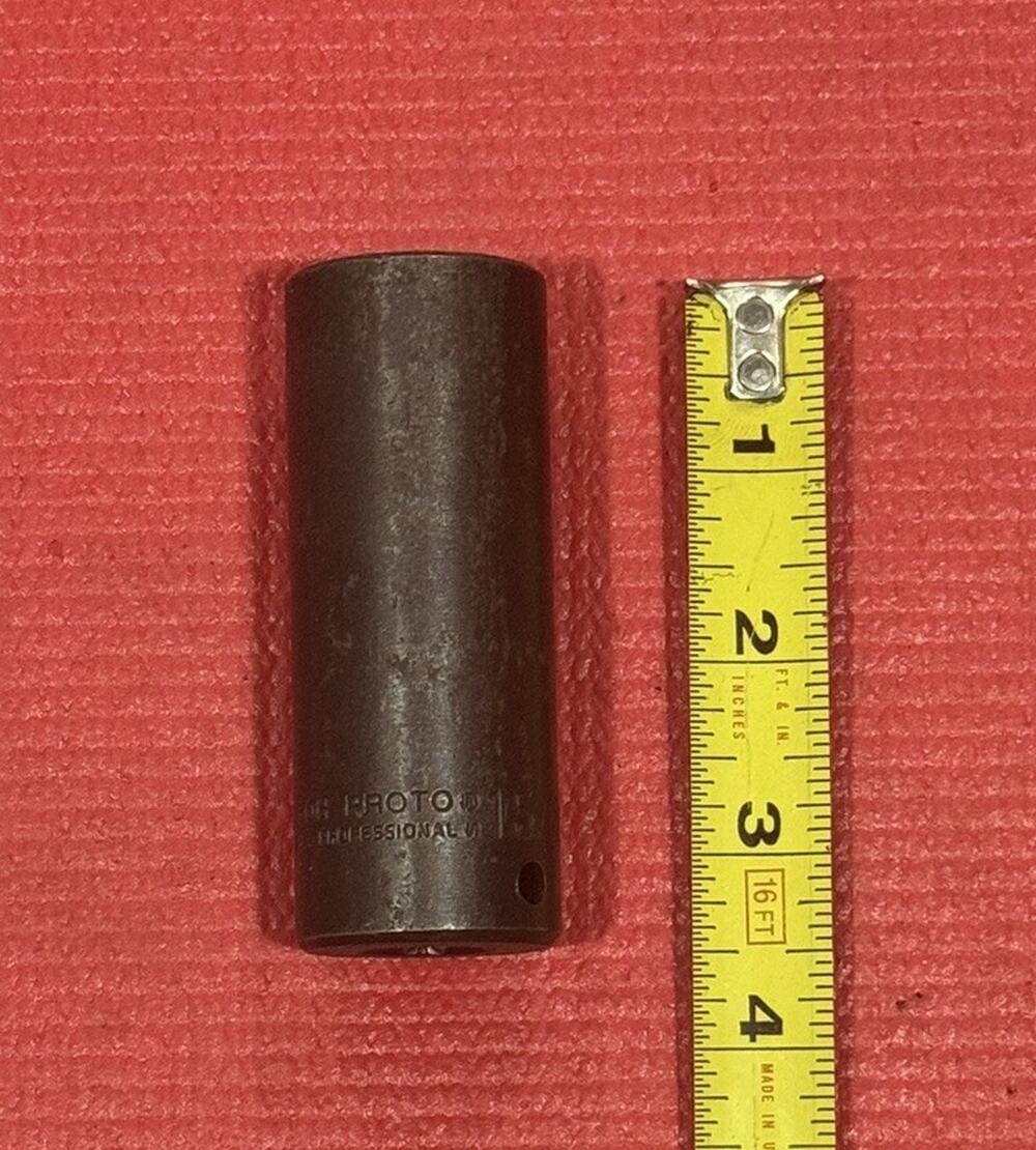 Vintage PROTO Professional 7330H 15/16", 1/2" Drive Well Deep Impact Socket USA